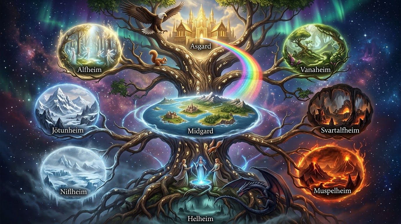 Yggdrasil und die Welten